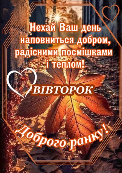 Картинки доброго ранку вівторка: красиві та смішні